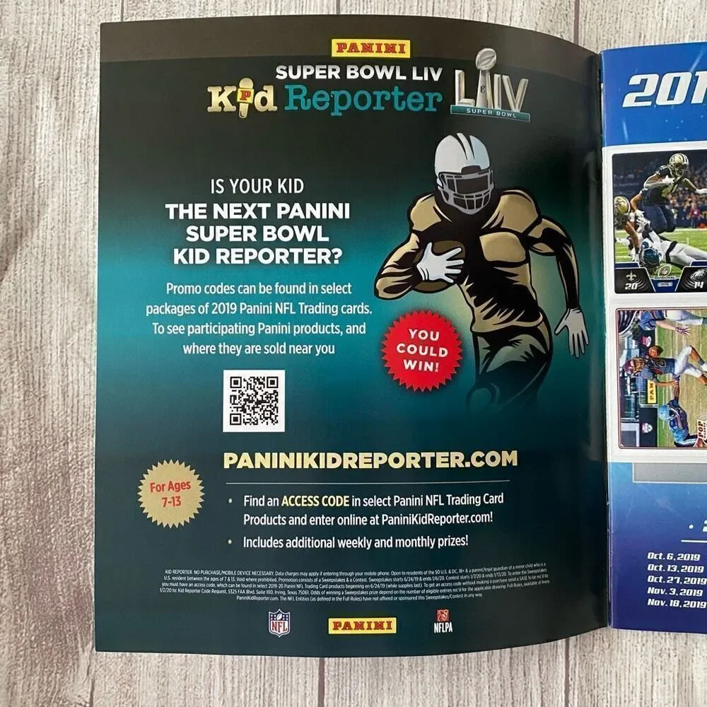 NFL 2019 sticker album book brand new